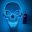 Neon Maske Led Skelett Halloween 2