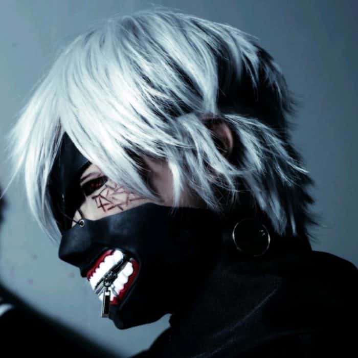 Anime Tokyo Ghoul Kaneki Ken Cosplay Maske 6