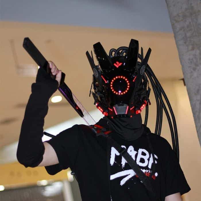 Cyberpunk Maske Cosplay Helm 6