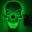Neon Maske Led Skelett Halloween 7